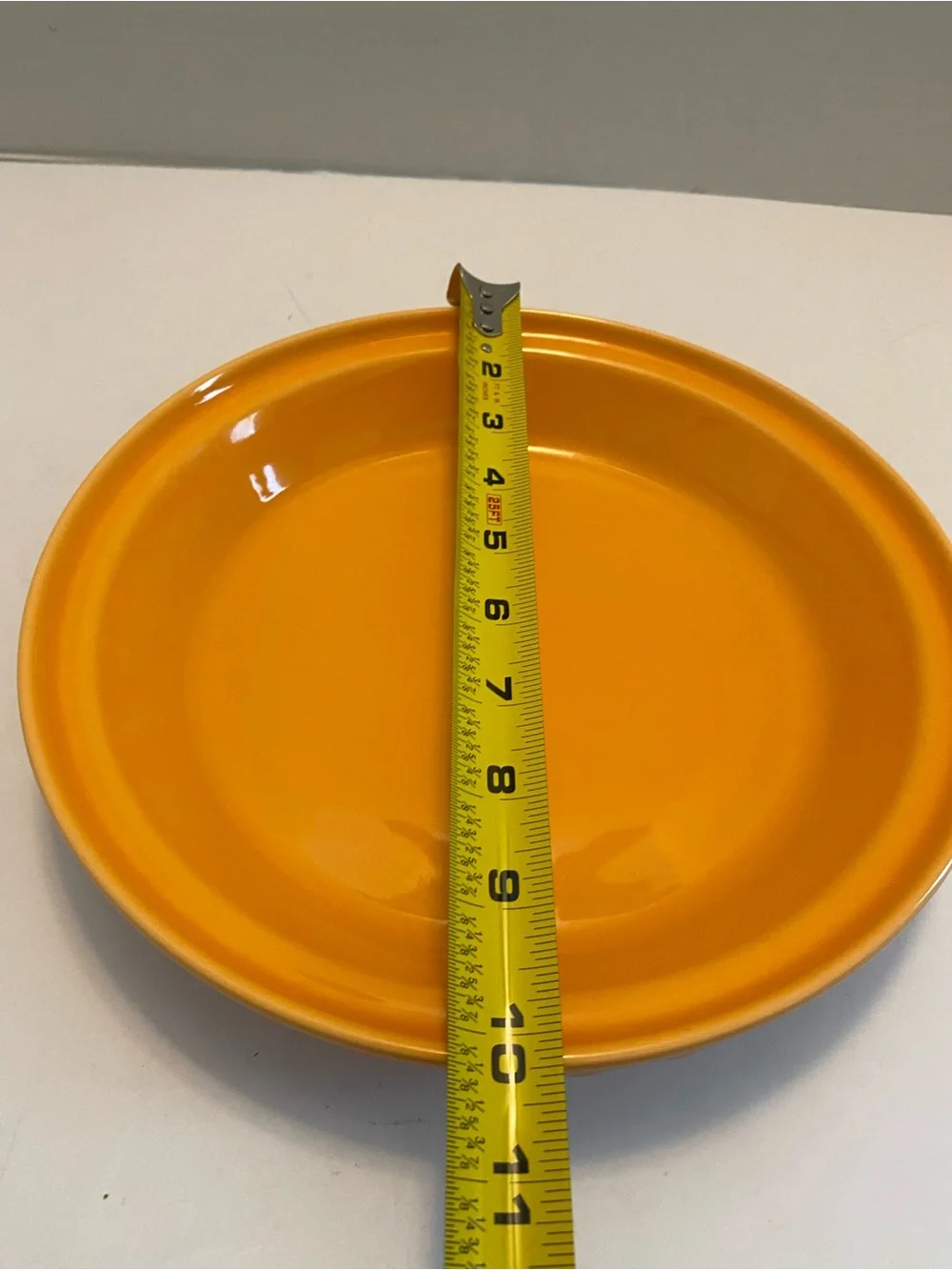 Fiesta - Tangerine Orange Deep Dish Pie Baker Plate Pan Dish Homer Laughlin HLC
